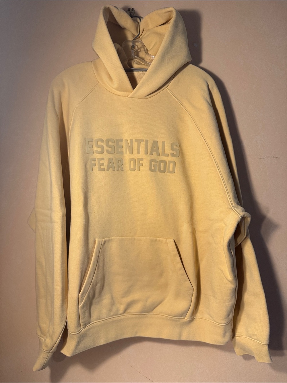 Fear of God ESSENTIALS Men’s Hoodie in Pale Yellow